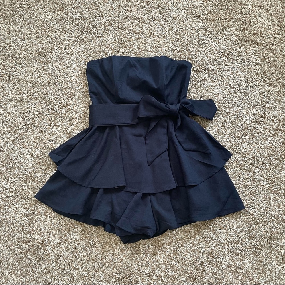princess polly navy blue romper